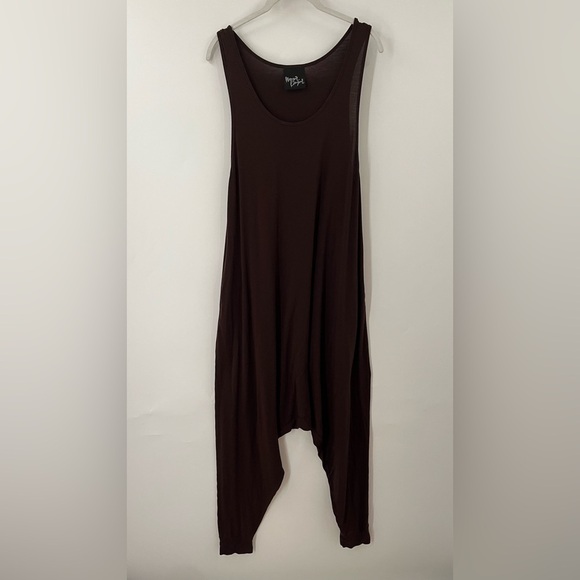 Momper Romper S Chocolate Brown Loose 0172 Harem Stretch Maternity postpartum - Picture 2 of 13